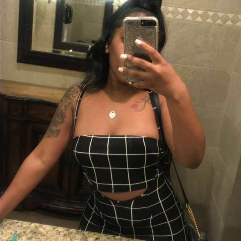 Black and White Two Piece